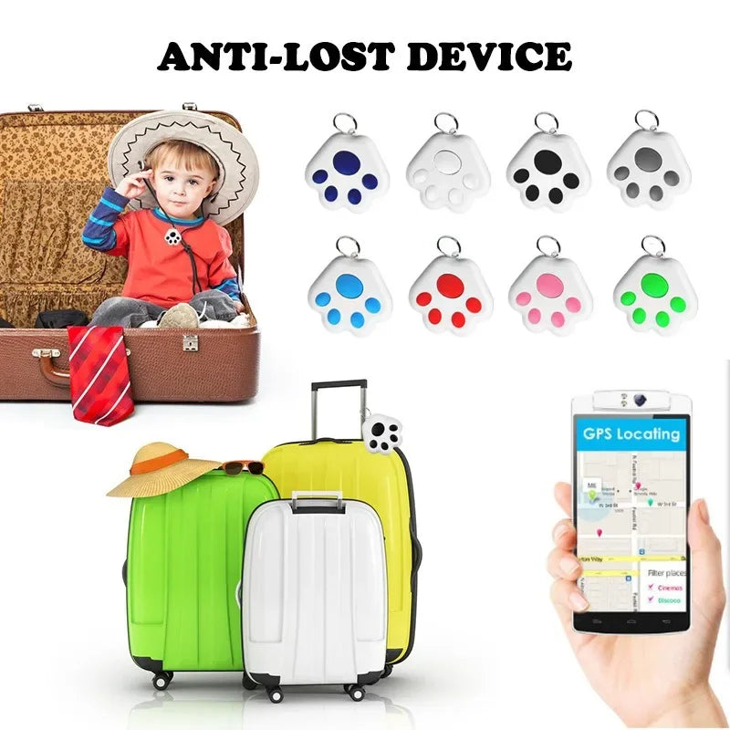 Mini Pet Anti-Lost GPS Tracker – Bluetooth Locator for Dogs, Cats, Keys & Bags (iOS/Android)