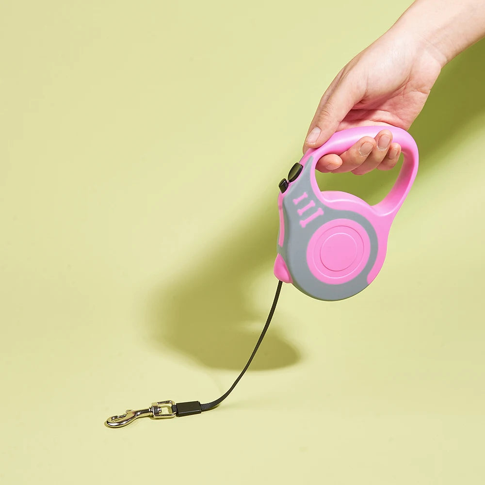 Durable & Stylish Retractable Dog Leash - Perfect for Walks & Hikes