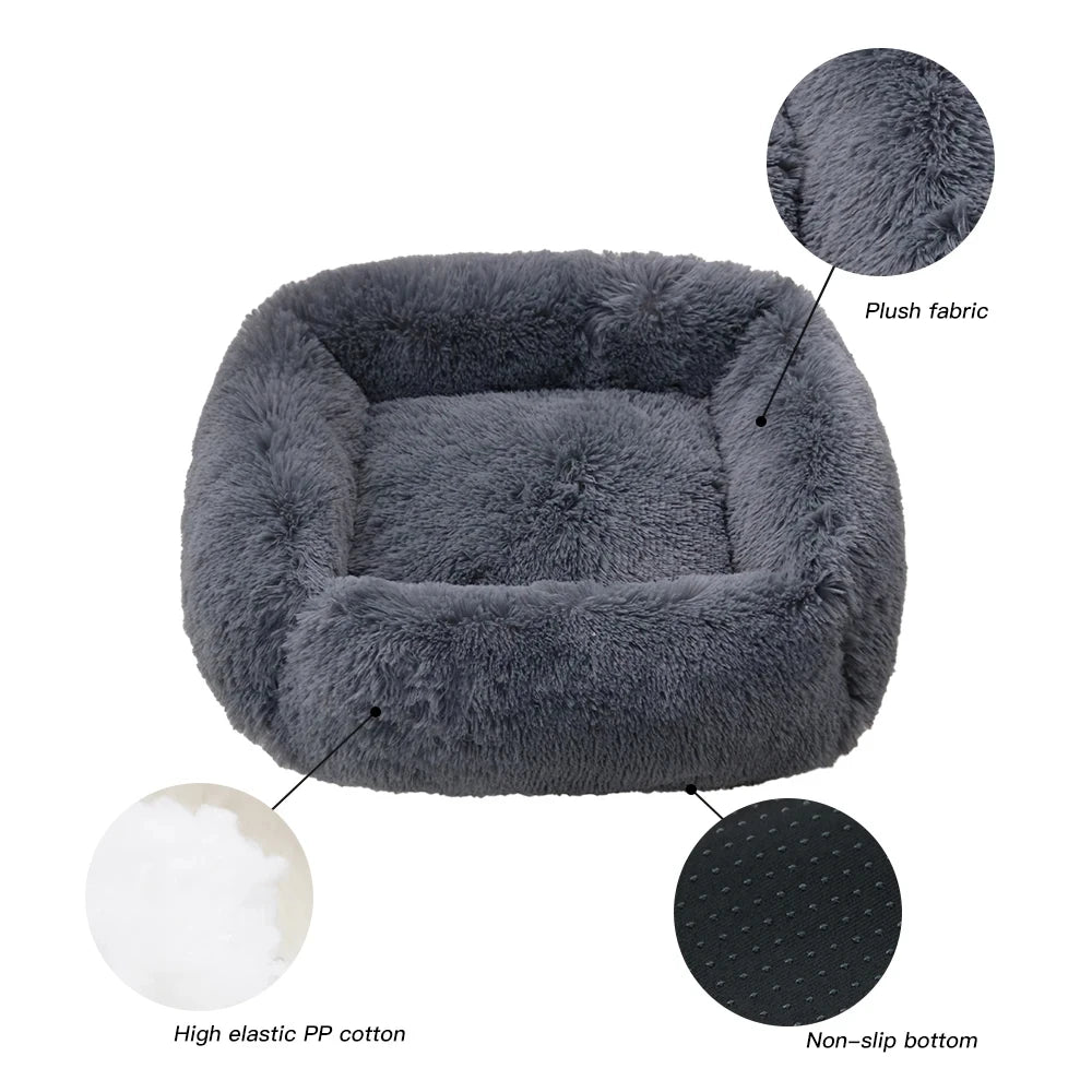Super Plush Pet Bed – Comfortable Sleeping Bed for Small Dogs & Cats
