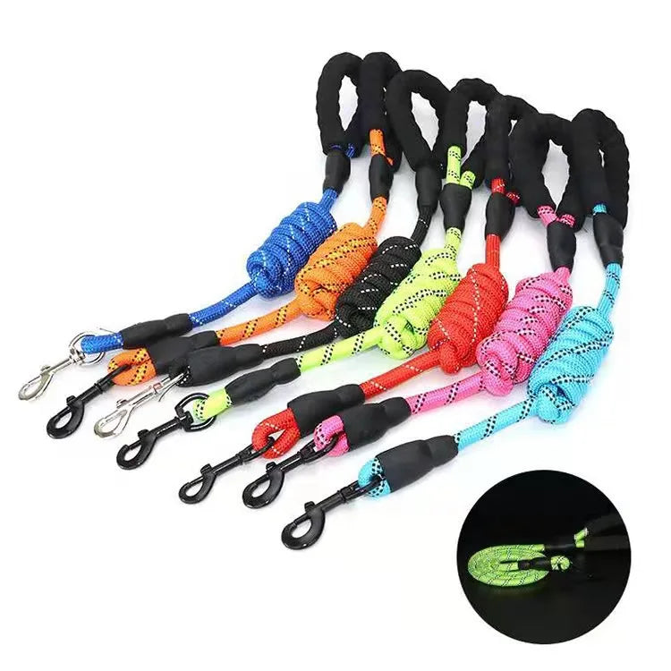 Reflective, Strong Dog Leash Pet Leashes for Big to Small Dogs, Easy Grip and Durable Clip