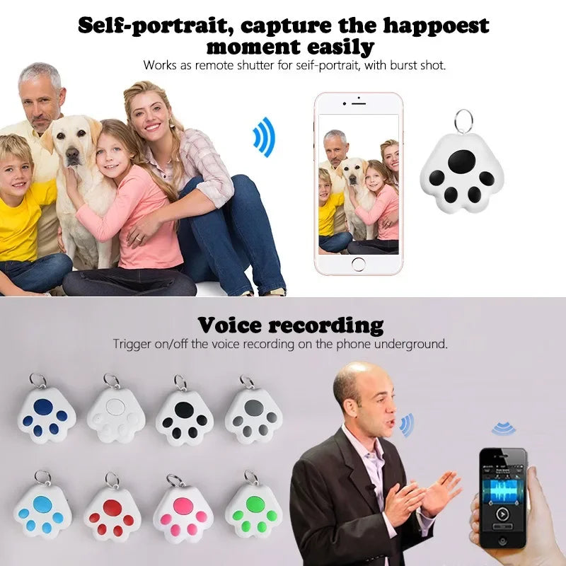 Mini Pet Anti-Lost GPS Tracker – Bluetooth Locator for Dogs, Cats, Keys & Bags (iOS/Android)