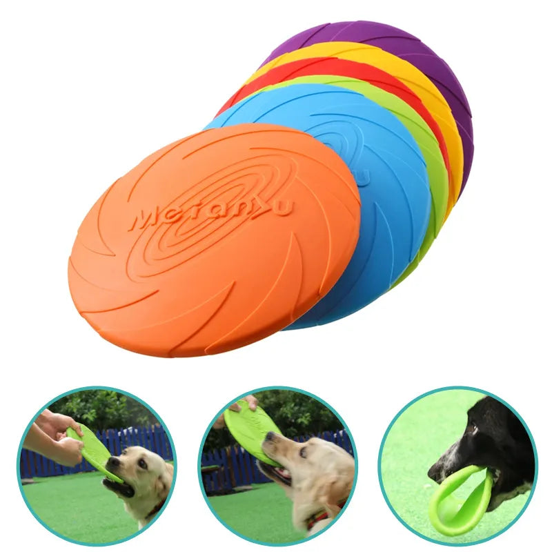Bite-Resistant Dog Flying Disc – Durable Frisbee Toy for Outdoor Fetch, Puppy Training & Interactive Play