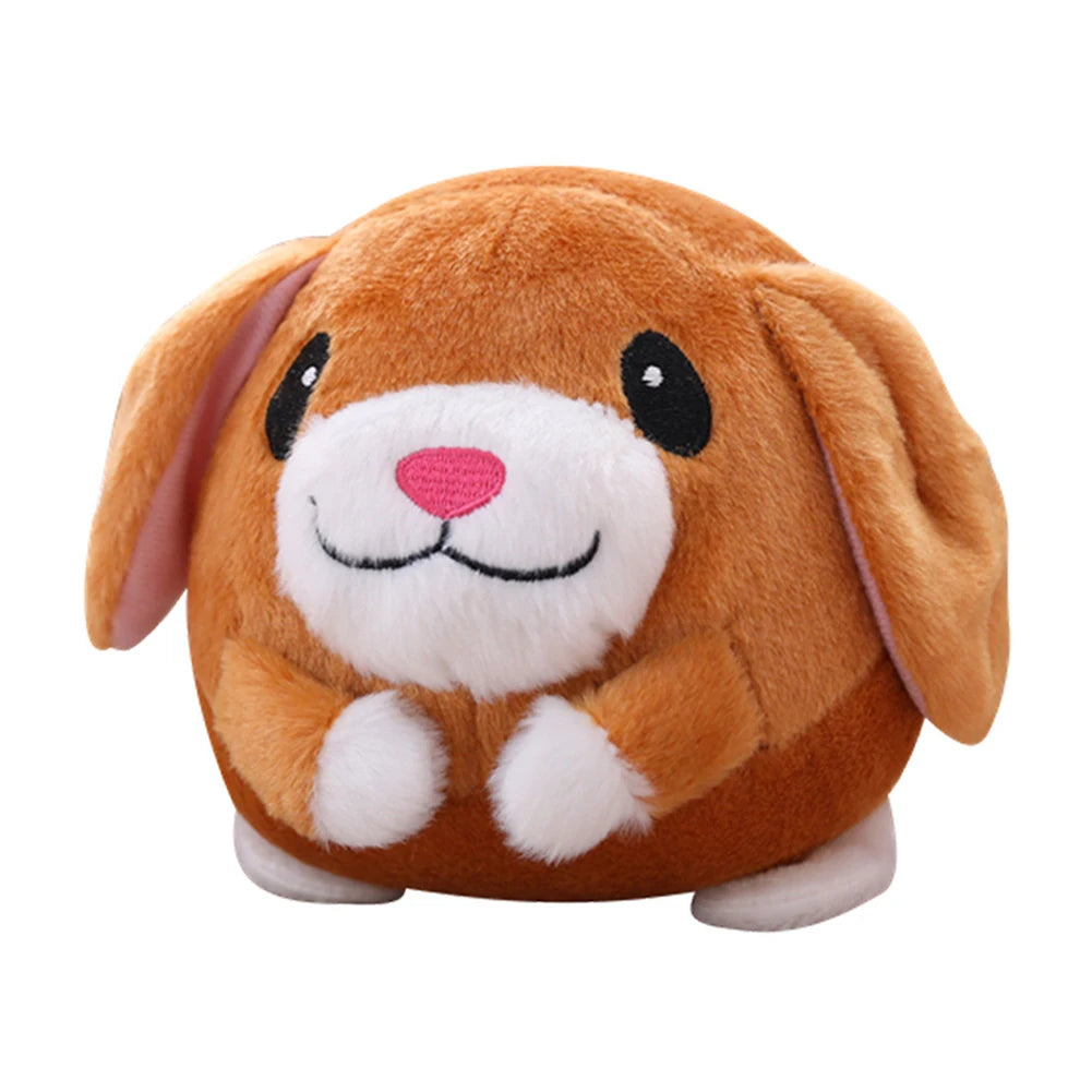 Self-Moving Bouncing Plush Interactive Chew Toy for Indoor Play