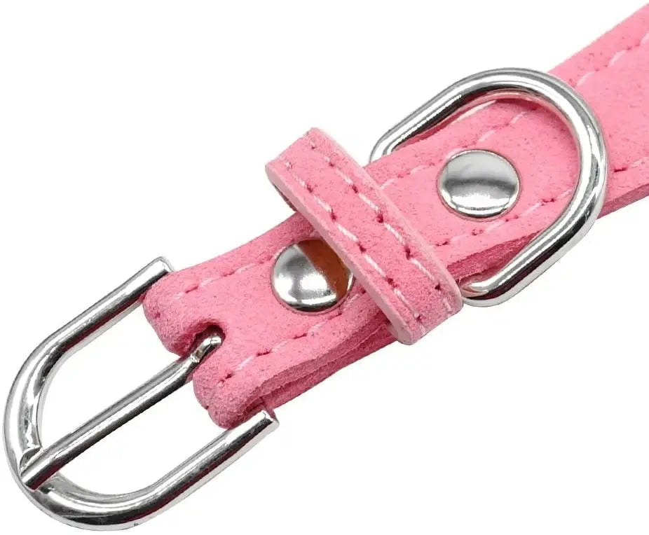 Bling Velvet Dog Collar with Rhinestones – Butterfly Bow Holiday Fashion Collar & Leash Set