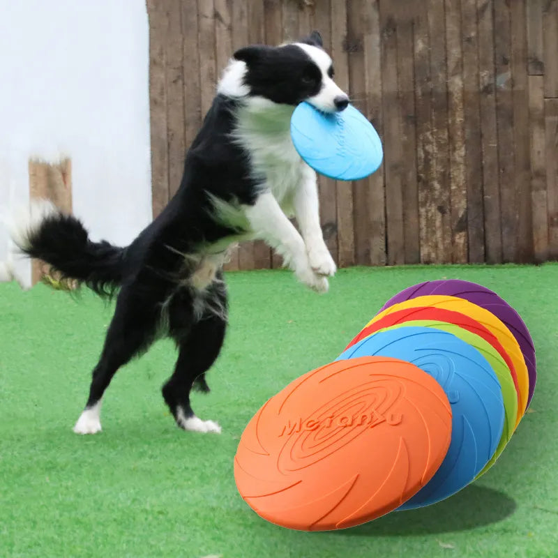 Bite-Resistant Dog Flying Disc – Durable Frisbee Toy for Outdoor Fetch, Puppy Training & Interactive Play