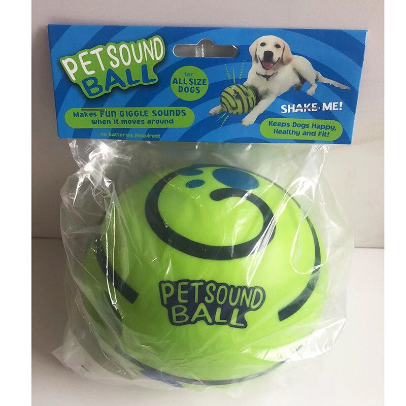 Wobble Wag Giggle Sound Ball Interactive Dog Toy Fun Giggle Sounds When Rolled or Shaken Pets Know Best As Seen On TV My Magnolia Shop