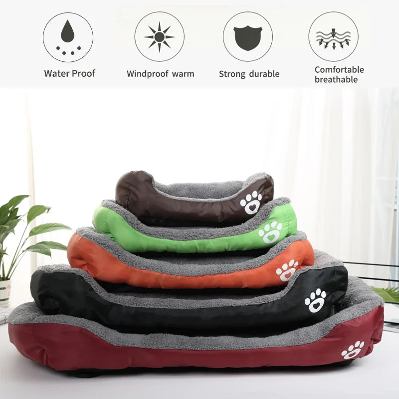 Plush Washable Large Dog Bed – Supportive Cushion for Medium and Large Dogs | Cozy Pet Supplies