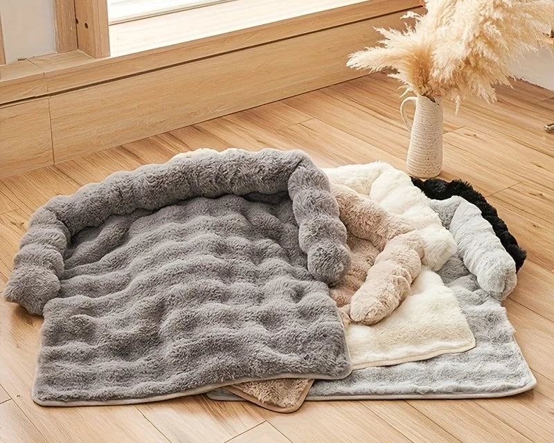 Luxury Calming Plush Pet Mattress | Best Dog Anxiety Bed with Pillow | Magnolia Pet