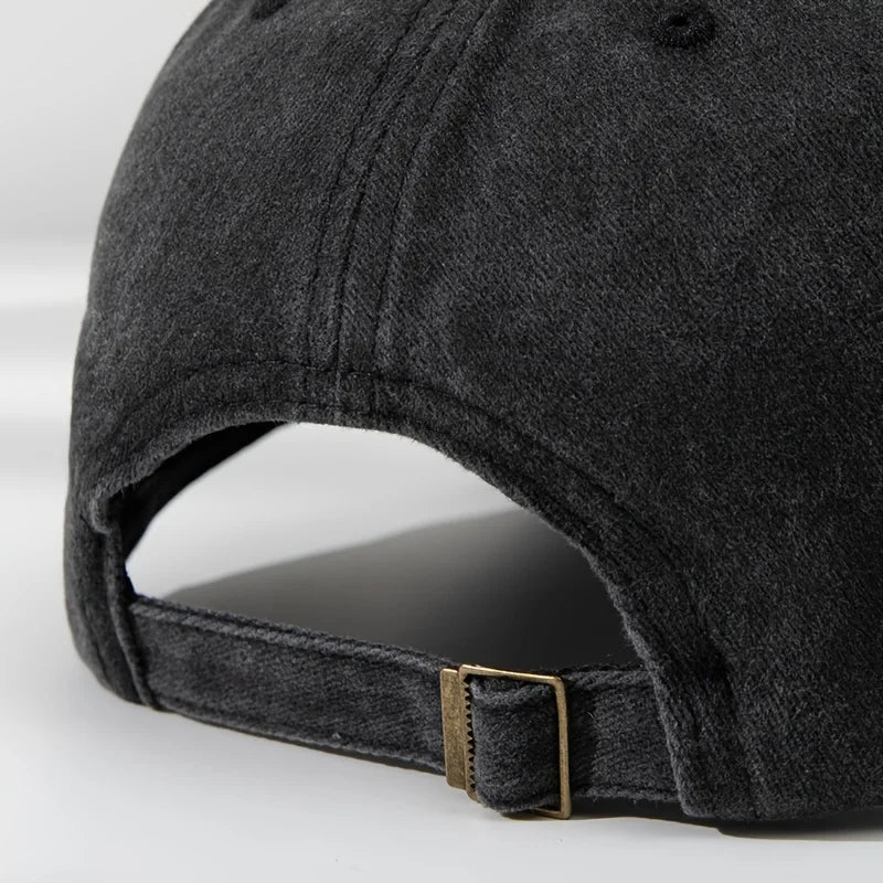 Retro Washed Dachshund Baseball Cap – Dog Pattern Hat with Breathable Design, Casual Outdoor Sports Sun Hat