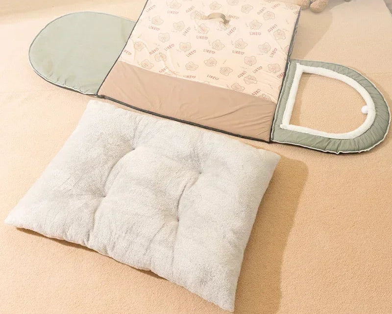 Cozy Dog House Bed – Warm Enclosed Indoor Pet Bed for Small to Large Dogs