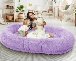 Human Dog Bed for Adults – 71” XL Size with Orthopedic Support, Foldable, Waterproof & Washable Cover