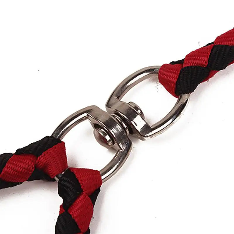 Double Dog Leash for Walking Two Dogs – Durable Nylon Pet Coupler with Comfortable EVA Handle, 140cm