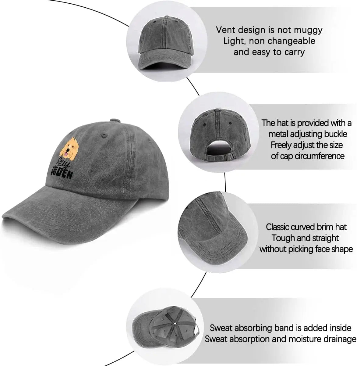 Magnolia Pet Stay Golden Goldendoodle Hat product image
