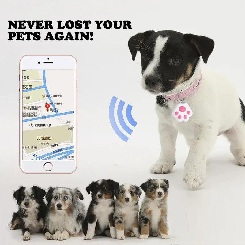 Mini Pet Anti-Lost GPS Tracker – Bluetooth Locator for Dogs, Cats, Keys & Bags (iOS/Android)