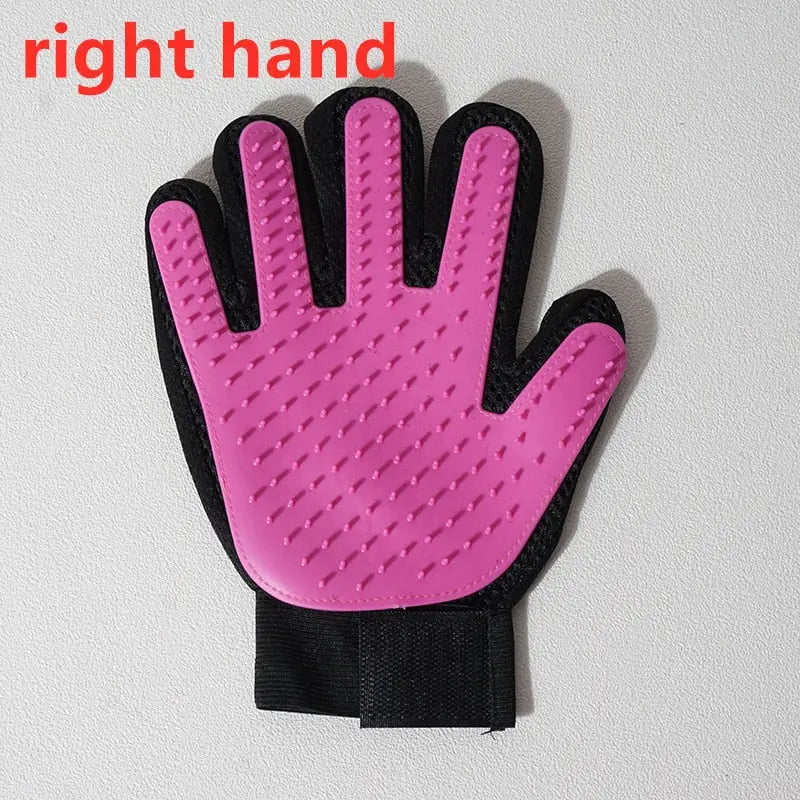 Pet Glove Grooming Glove Cat Hair Deshedding Brush Gloves Dog Comb for Cats Bath Hair Remover Clean Massage Brush For Animal My Magnolia Shop