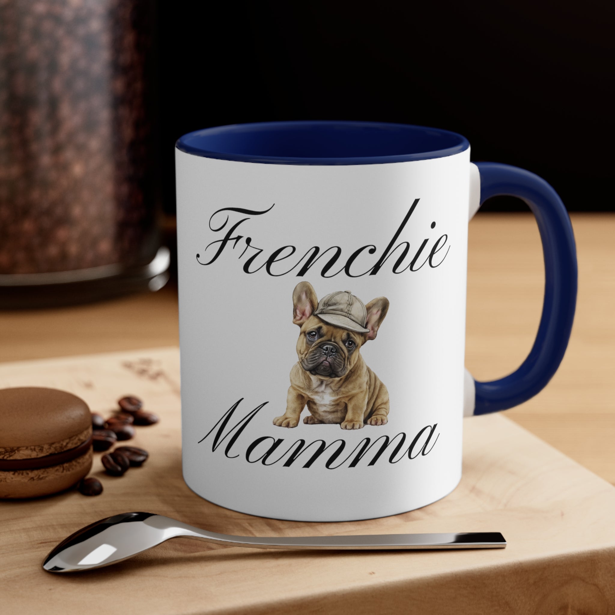 Baseball Frenchie Mamma Custom Multi-Color Coffee Mug for Dog Owners