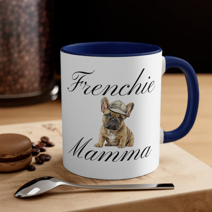 Baseball Frenchie Mamma Custom Multi-Color Coffee Mug for Dog Owners