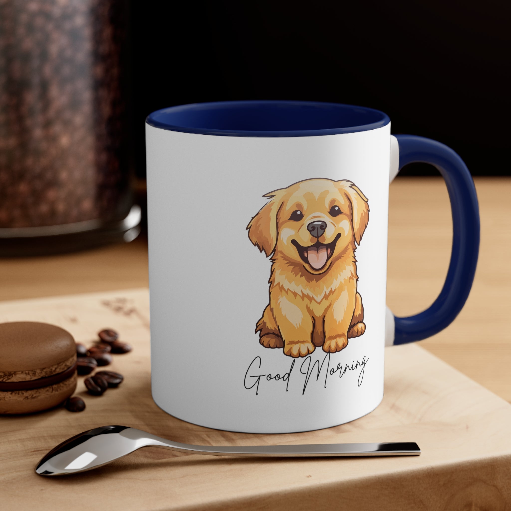 Good Mornings Cute Puppy Coffee Mug  11oz Multi Colors Cute Dog Mug, Dog Mom Gift, Funny Dog Cup Gift for Her