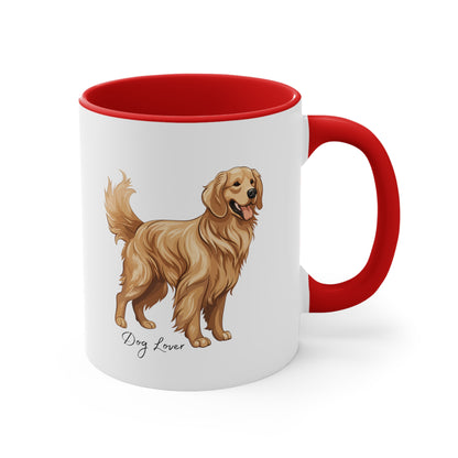 Classic Good Morning Dog Lover Coffee Mug, 11oz Multi Colors for Dog Lovers, Pet Owners, Goldenlabs, Labrador