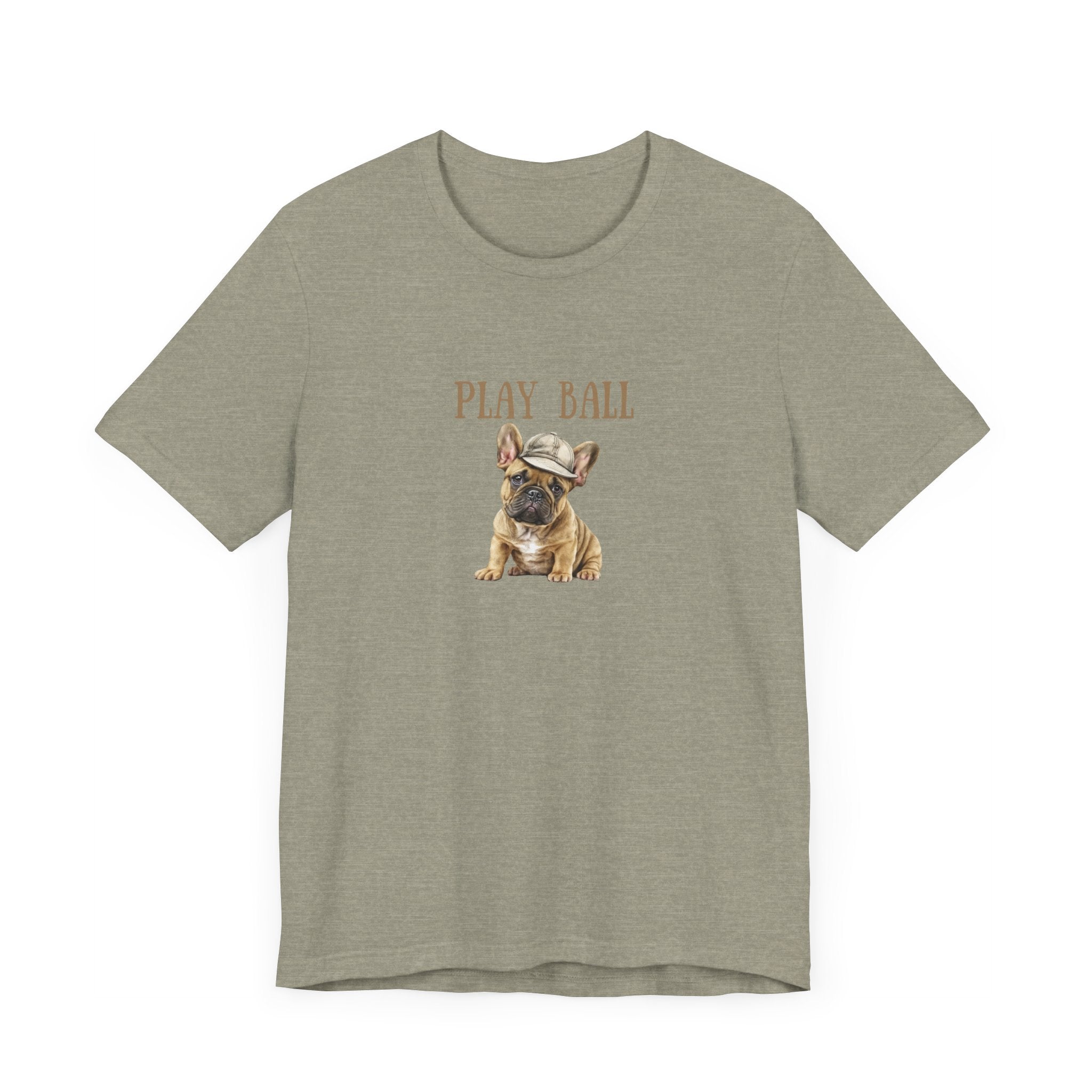 Play Ball with Frenchie Dog on Comfy Bella+Canvas Style Tshirt Dog lover, french bulldog, pet owner gifts for her gifts for him