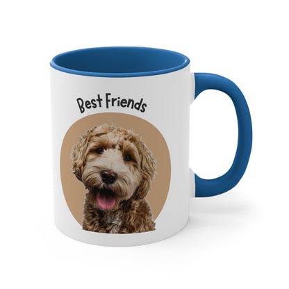 Doodle Best Friends Coffee Mug, 11oz Multi Colors Classic Style Dog Lover Gifts Special Dog Gifts Holiday Gifts Printify