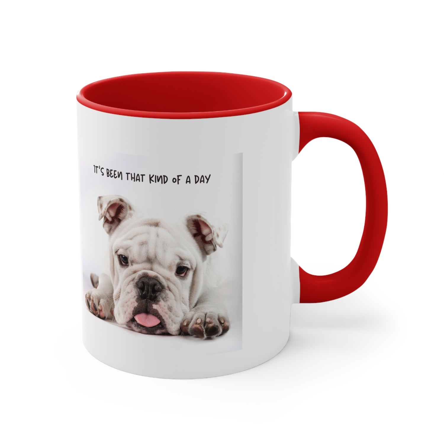 Its Been That Kind of a Day Custom Dog Portrait Accent Coffee Mug, 11oz Multi Colored Mugs Gifts for Dog Lover Gift for Pet Owner Printify