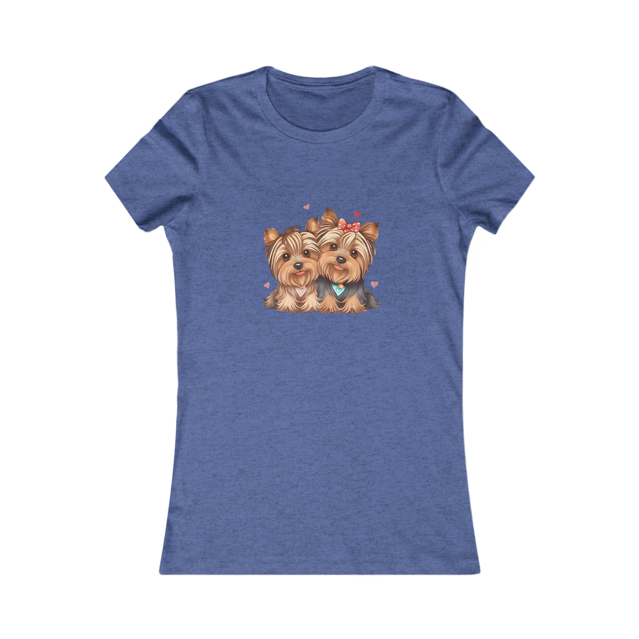 Cute Yorkie Womens Tshirt  Comfy Bella+Canvas style shirt for women
