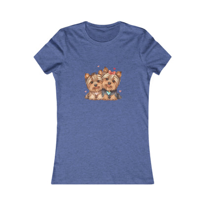 Cute Yorkie Womens Tshirt  Comfy Bella+Canvas style shirt for women