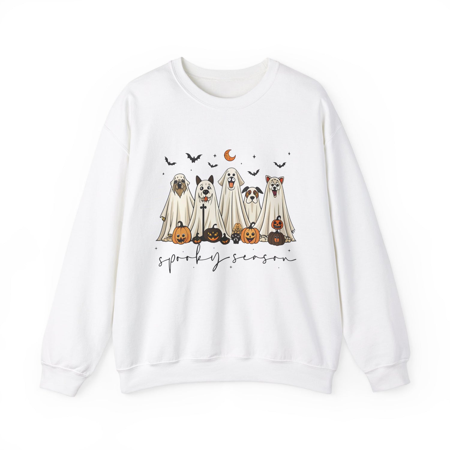 Custom Spooky Season Dog Sweatshirt-Halloween Dog Lover Apparel