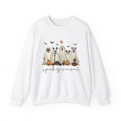 Custom Spooky Season Dog Sweatshirt-Halloween Dog Lover Apparel