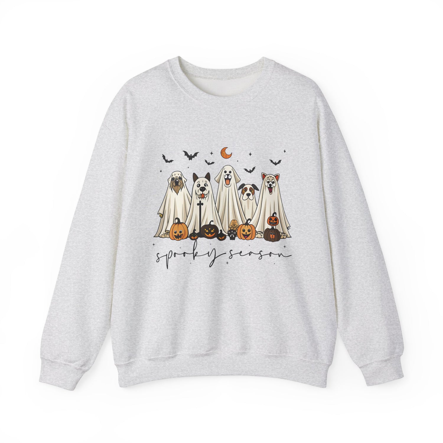 Custom Spooky Season Dog Sweatshirt-Halloween Dog Lover Apparel