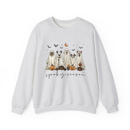 Custom Spooky Season Dog Sweatshirt-Halloween Dog Lover Apparel