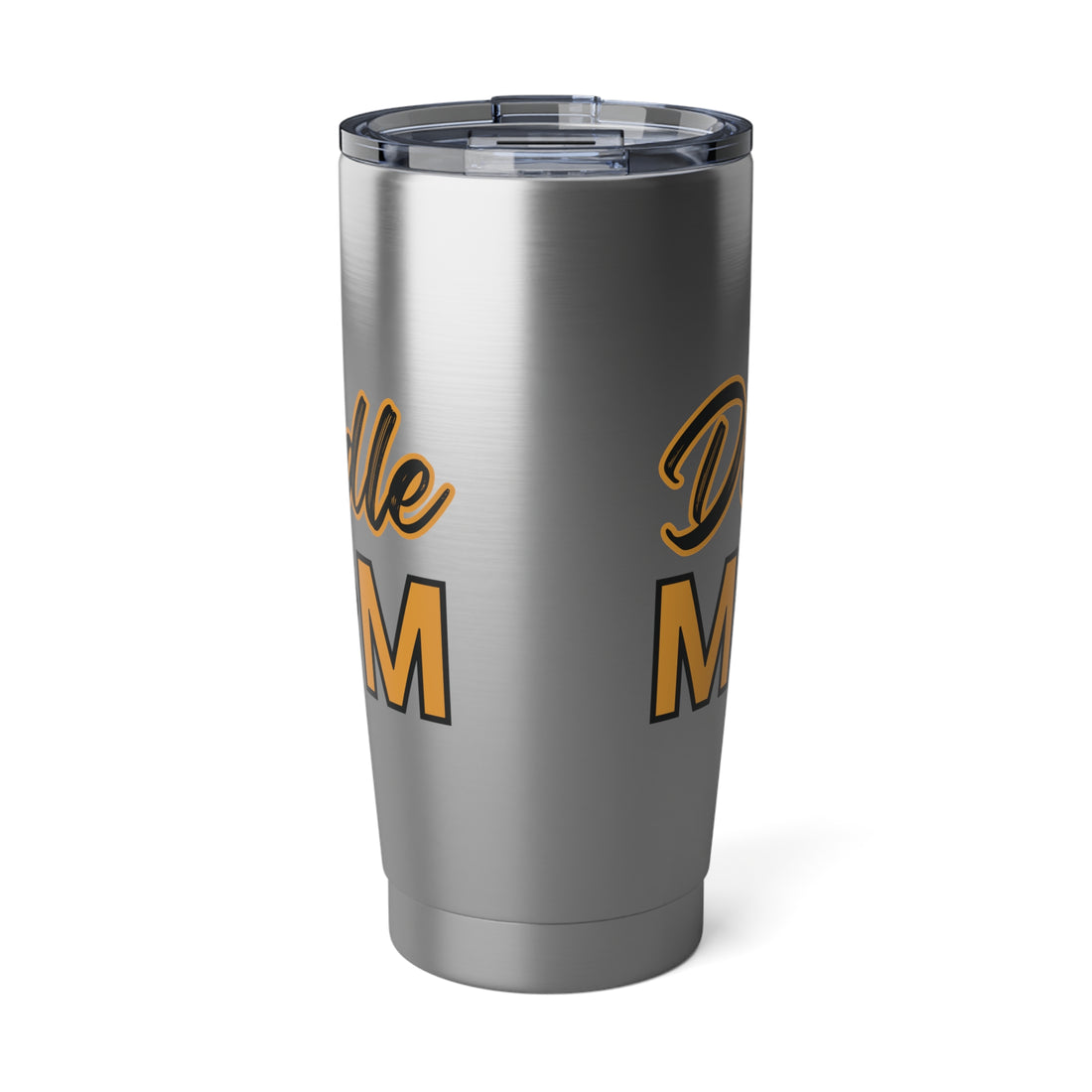Custom Doodle Mom Metal Tumbler 20oz Stainless Steel for Travel Gift for Her and Dog Lovers
