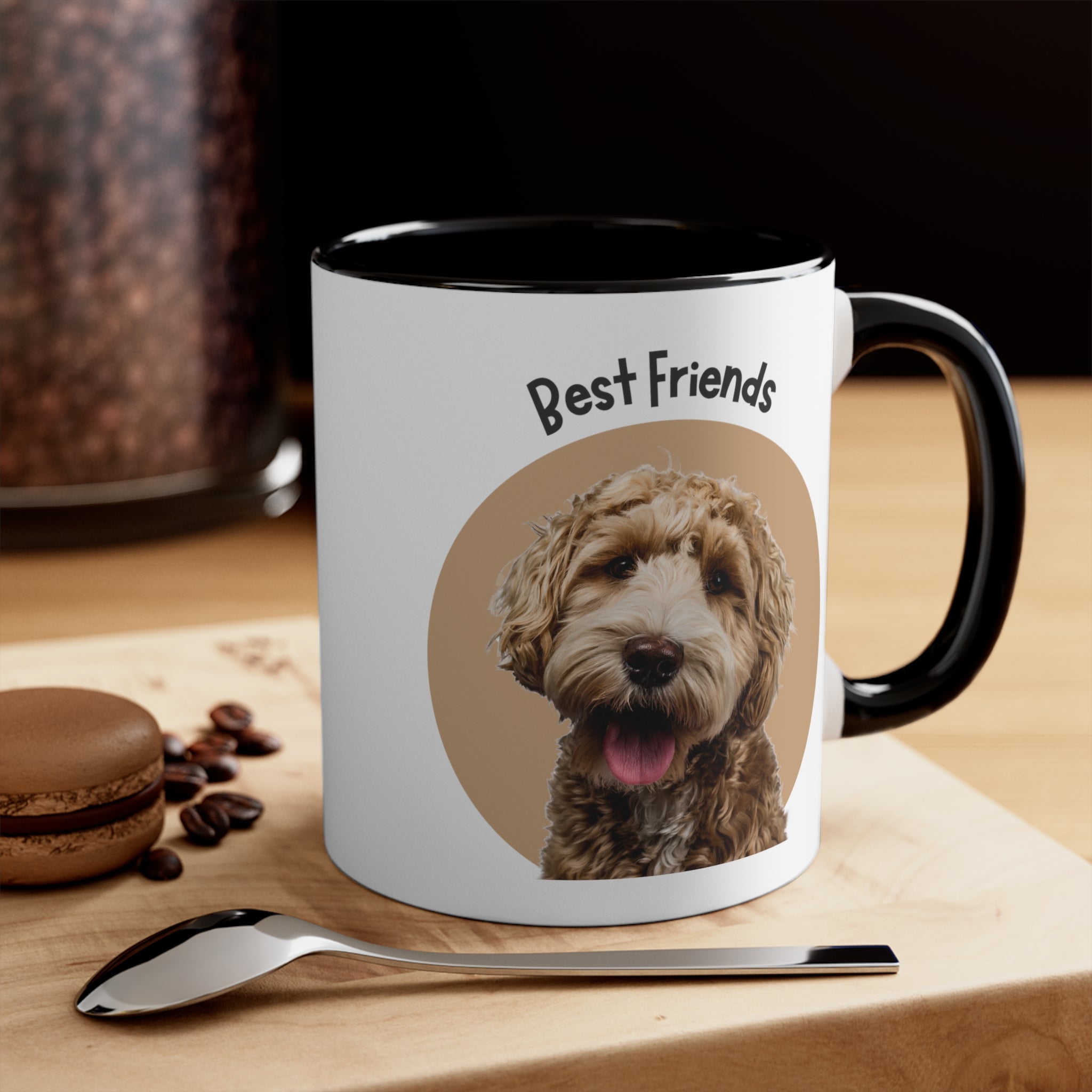 Doodle Best Friends Coffee Mug, 11oz Multi Colors Classic Style Dog Lover Gifts Special Dog Gifts Holiday Gifts Printify