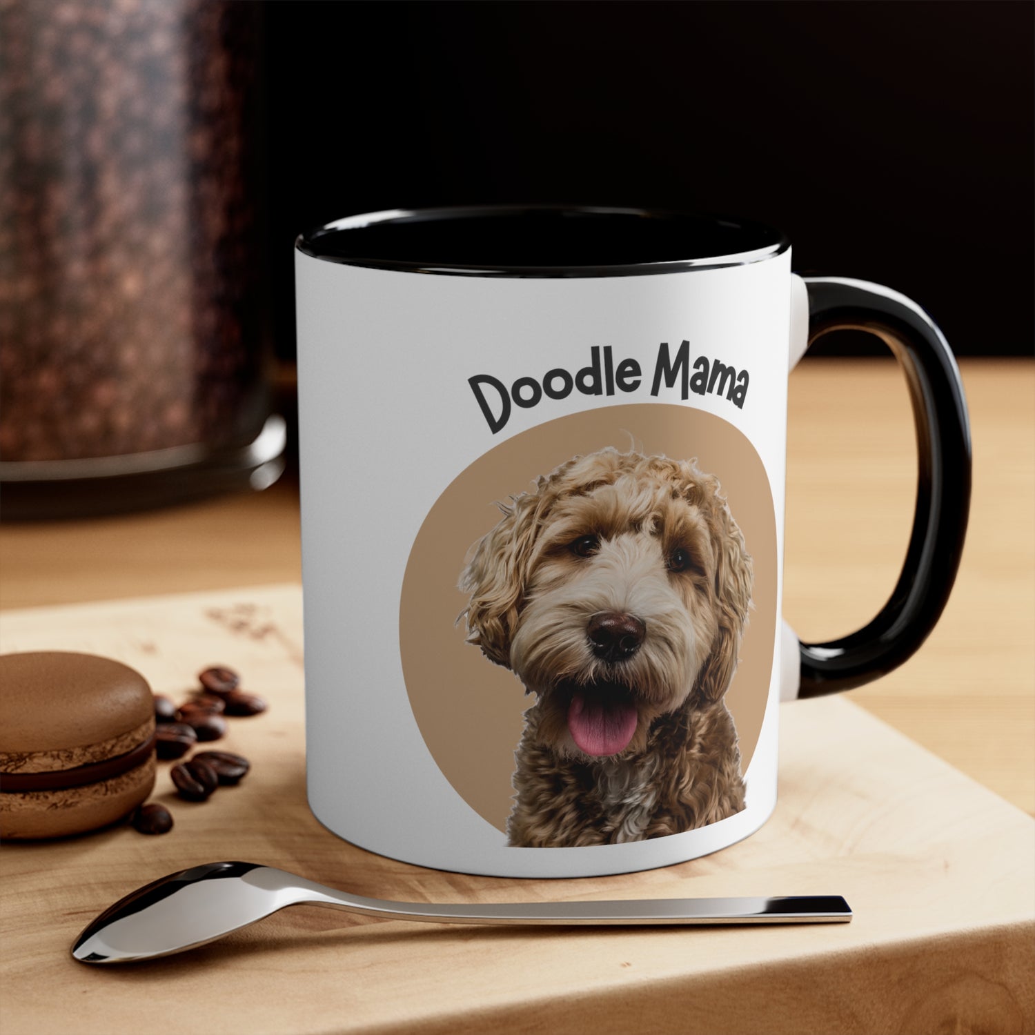 Custom Doodle Mama Coffee Mug, 11oz Multi Colors Classic Style Dog Lover Gifts Special Dog Gifts Holiday Gifts Printify