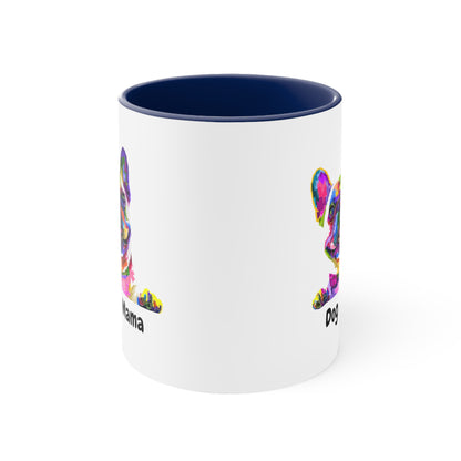 Custom Frenchie Mug Ceramic Coffee Mug, 11oz Multi Colors