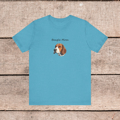 Beagle Lover Dog Mom Unisex Jersey Short Sleeve Tee, Gift for Her, Bella Canvas, Dog Mom Shirt, Dog Lover Gift, Birthday Gift, Dog Mom