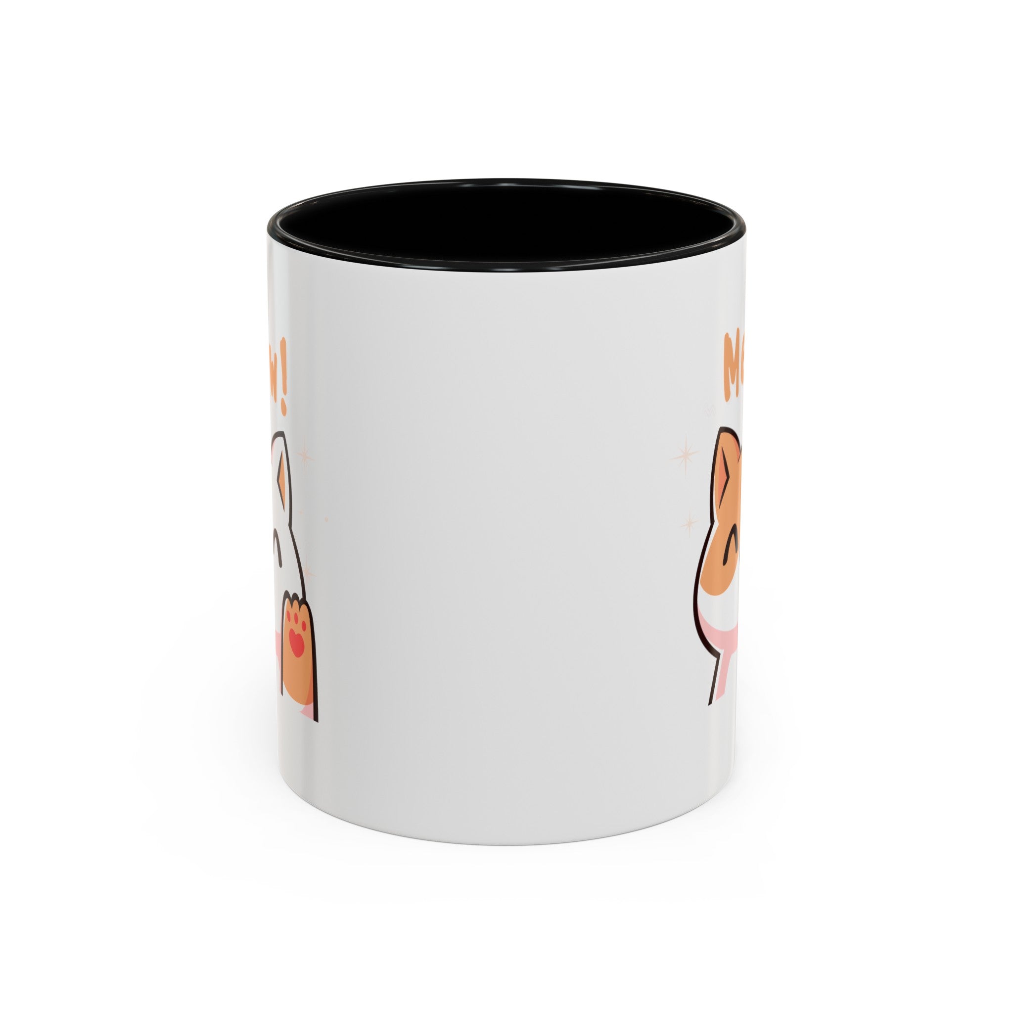 Cute Cat Classic Ceramic Coffee Mug, 11oz Multi Colors for Cat Lovers, Cat Mom, Cat People Gift, Fun Cat Mug