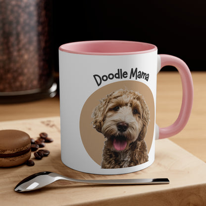 Custom Doodle Mama Coffee Mug, 11oz Multi Colors Classic Style Dog Lover Gifts Special Dog Gifts Holiday Gifts Printify