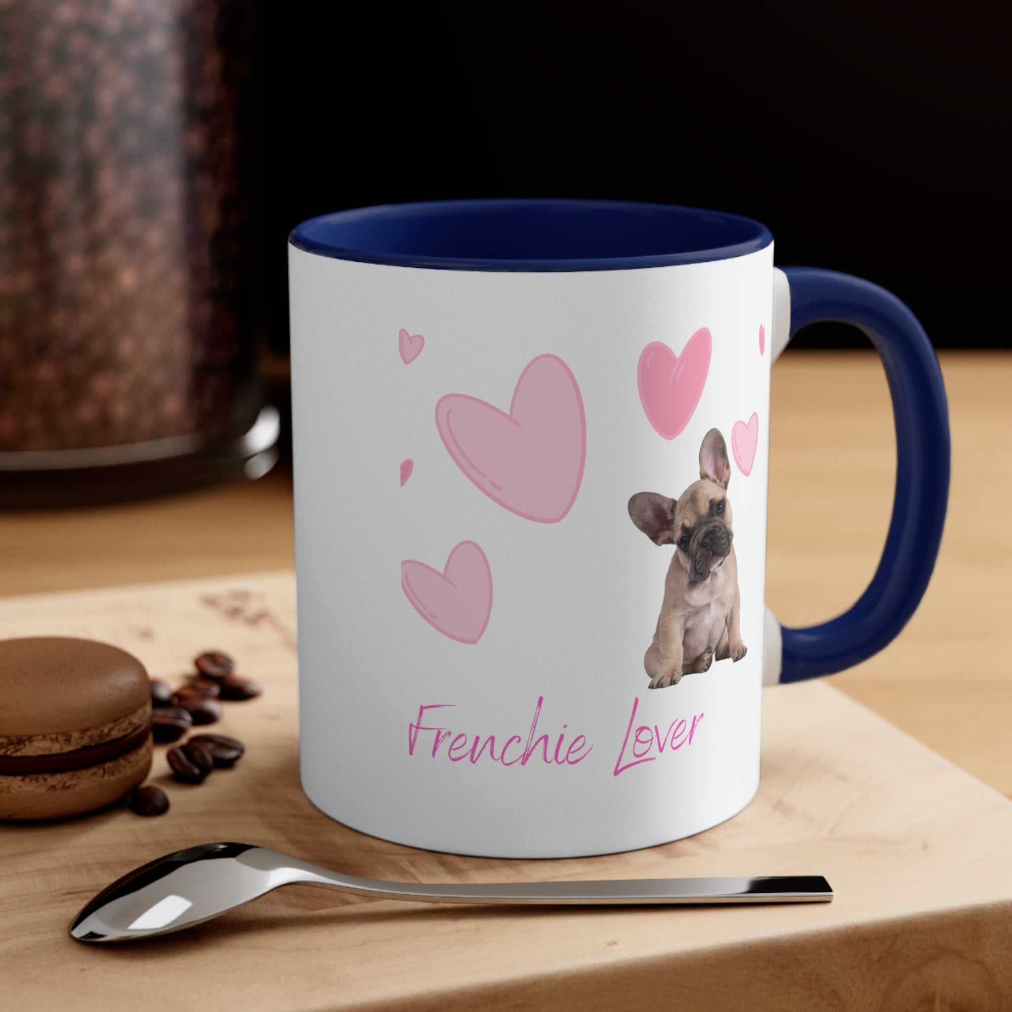 Custom Frenchie Mug Classic Ceramic Coffee Mug, 11oz Multi Colors for Dog Lover Gifts Special Dog Gifts Holiday Gifts Printify