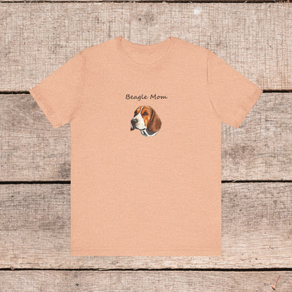 Beagle Lover Dog Mom Unisex Jersey Short Sleeve Tee, Gift for Her, Bella Canvas, Dog Mom Shirt, Dog Lover Gift, Birthday Gift, Dog Mom