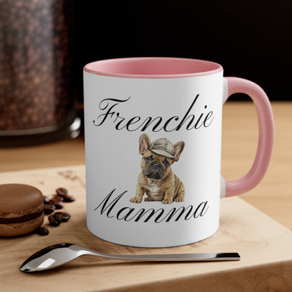 Baseball Frenchie Mamma Custom Multi-Color Coffee Mug for Dog Owners