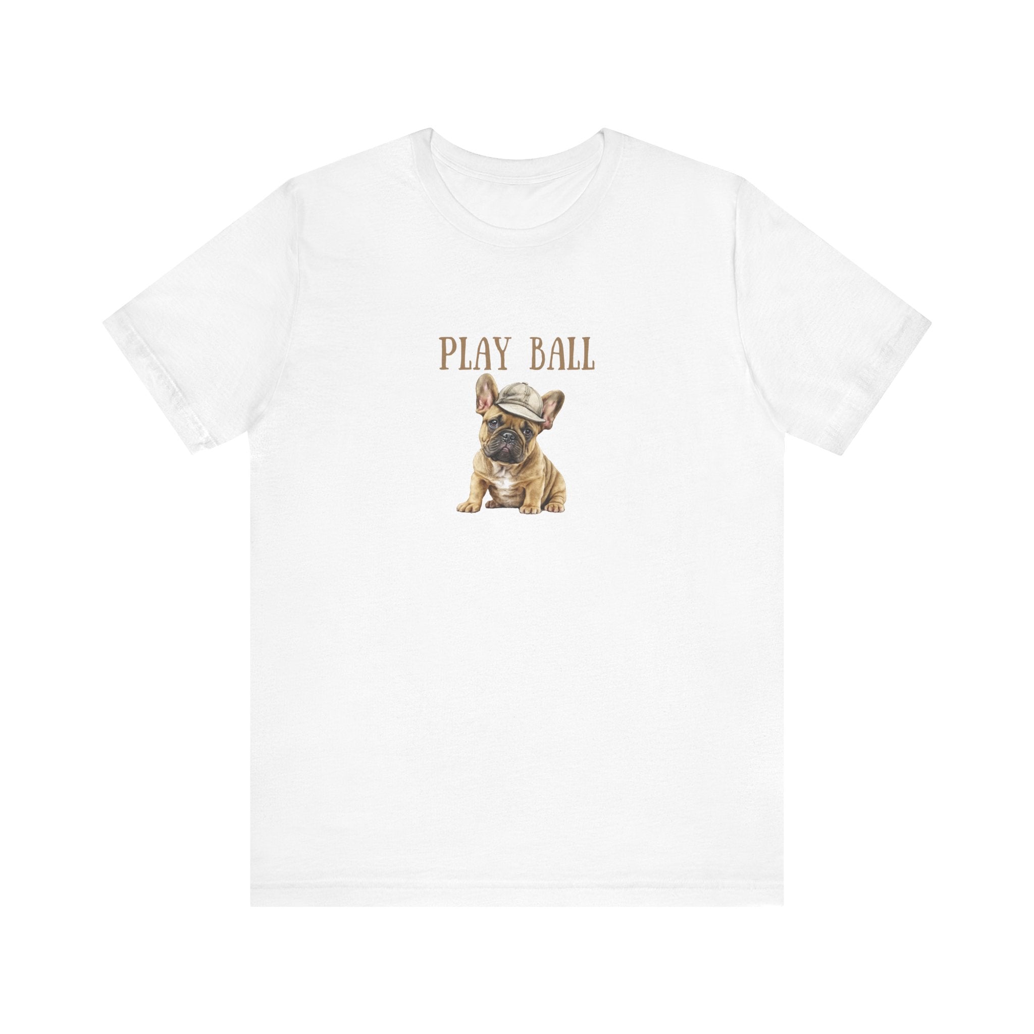 Play Ball with Frenchie Dog on Comfy Bella+Canvas Style Tshirt Dog lover, french bulldog, pet owner gifts for her gifts for him