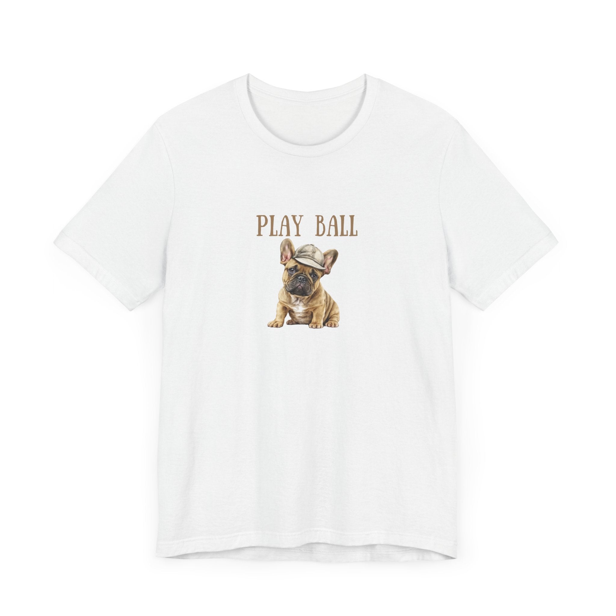 Play Ball with Frenchie Dog on Comfy Bella+Canvas Style Tshirt Dog lover, french bulldog, pet owner gifts for her gifts for him