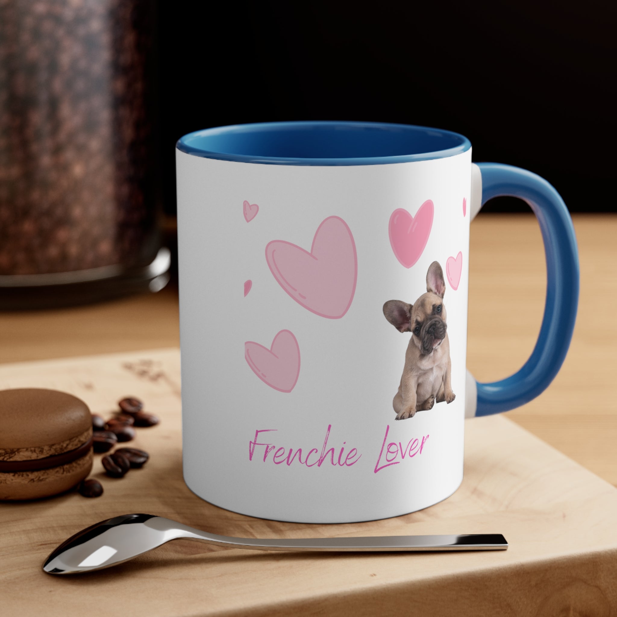 Custom Frenchie Mug Classic Ceramic Coffee Mug, 11oz Multi Colors for Dog Lover Gifts Special Dog Gifts Holiday Gifts Printify
