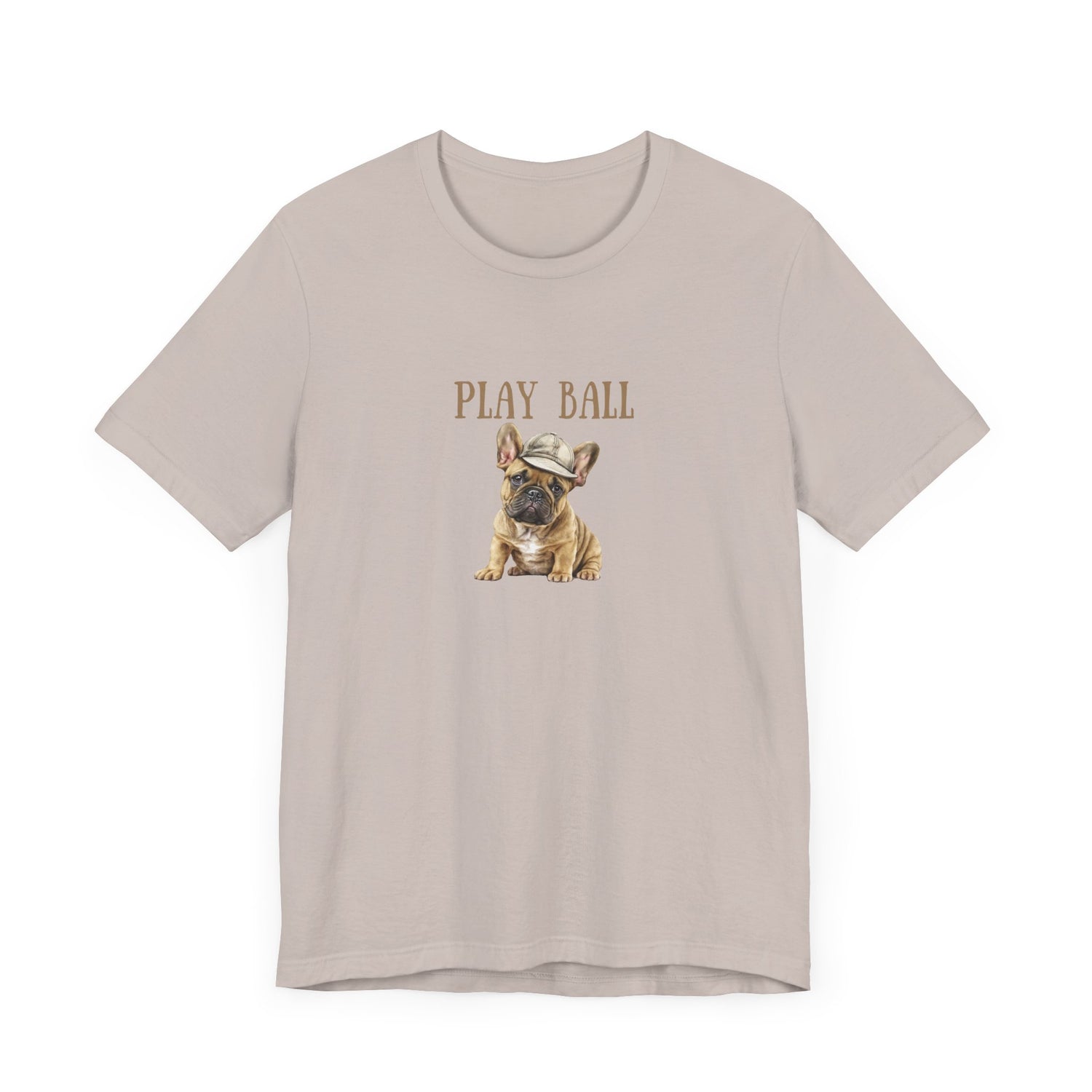 Play Ball with Frenchie Dog on Comfy Bella+Canvas Style Tshirt Dog lover, french bulldog, pet owner gifts for her gifts for him