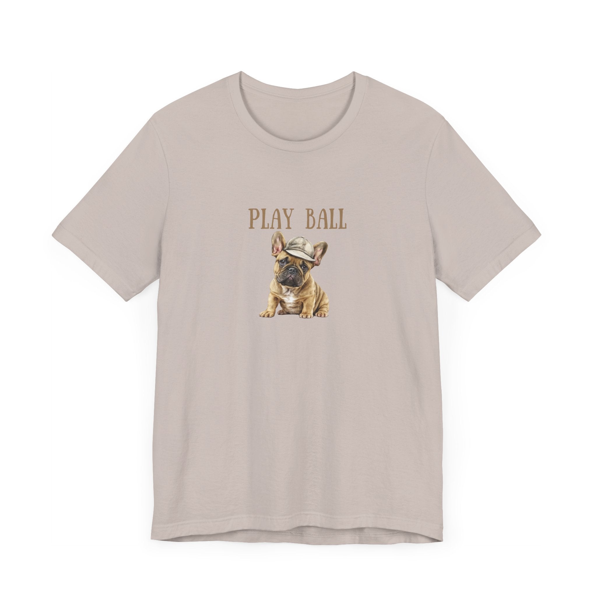 Play Ball with Frenchie Dog on Comfy Bella+Canvas Style Tshirt Dog lover, french bulldog, pet owner gifts for her gifts for him