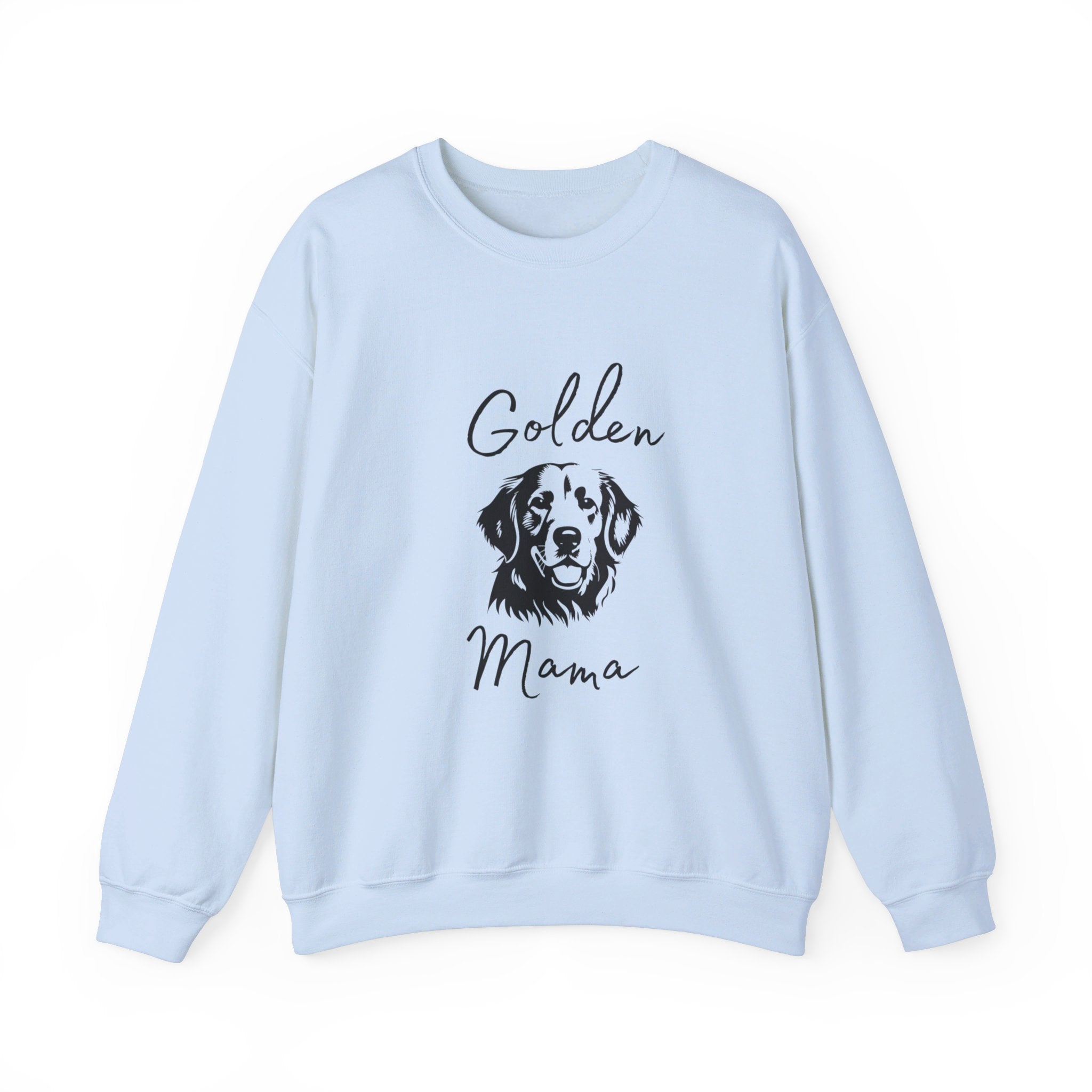 Golden Labrador Mama Dog Lover Crewneck Sweatshirt College Style Gift for Her, Golden Retriever Mom, Dog People Shirt