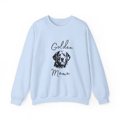 Golden Labrador Mama Dog Lover Crewneck Sweatshirt College Style Gift for Her, Golden Retriever Mom, Dog People Shirt