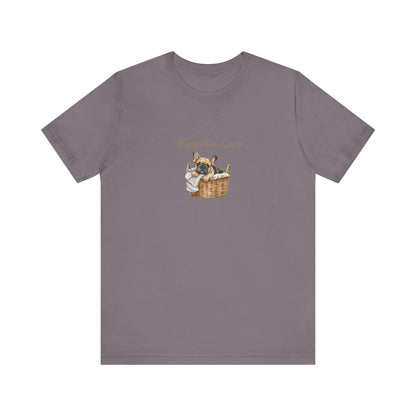 Frenchie Lover Womens Tshirt  Comfy Bella+Canvas Style Gift for Her, Dog Mom Gift, Dog Lover Fun Dog Shirt